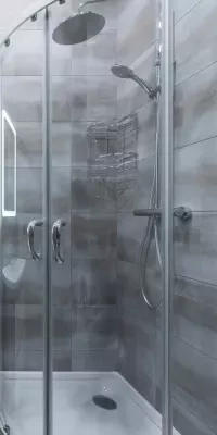 Modern shower cubicle