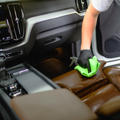 Cleaning car interior