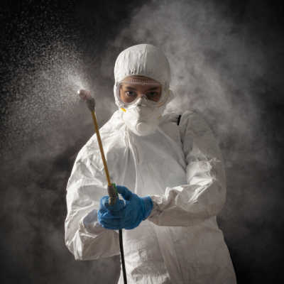 Cleaning in a hazmat