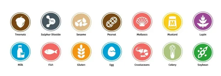 All allergen icons