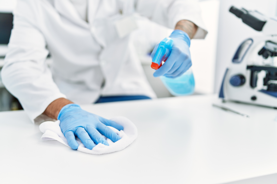 Good workplace hygiene in a lab