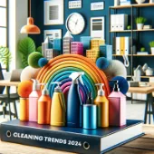 Cleaning products in a commercial setting