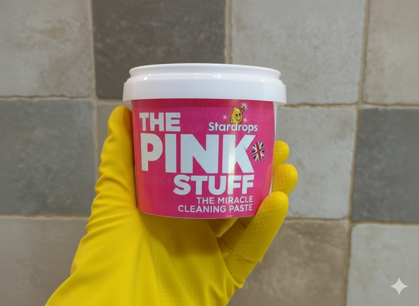 Holding The Pink Stuff