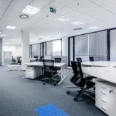Modern carpeted office
