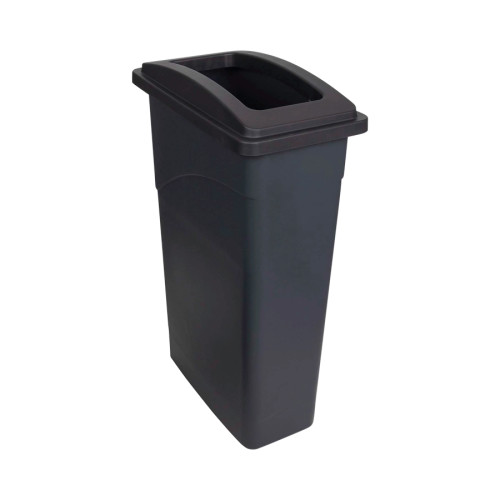 Recycling Wall Hugger Bin & Black Lid 90L