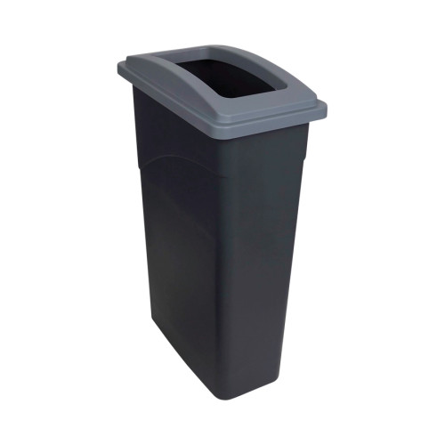Recycling Wall Hugger Bin & Grey Lid 90L