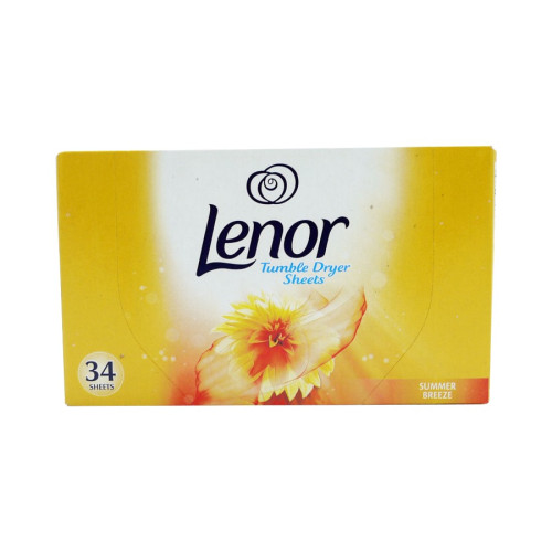 Lenor Tumble Dryer Sheets Summer Breeze - 34 Sheet