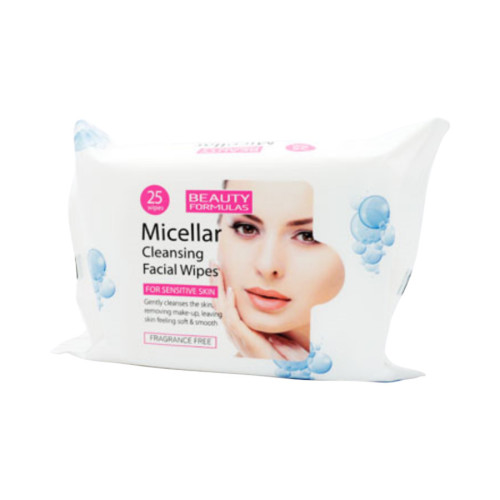 Beauty Formulas Micellar Cleansing Facial Wipes Fragrance Free 25 Wipes