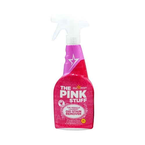  Stardrops - The Pink Stuff - The Miracle Laundry Oxi Stain  Remover Spray 500ml : Health & Household