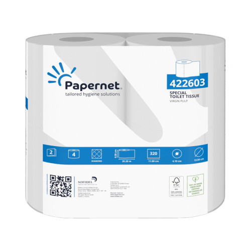 Papernet 2-Ply Extra Length Toilet Rolls