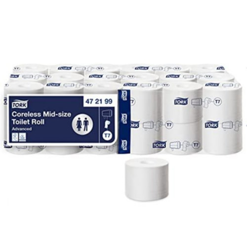 Tork Coreless Mid-Size Advanced Toilet Roll - 36 Rolls