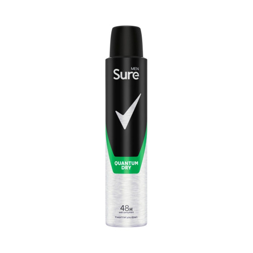 Sure Men Quantum Dry Antiperspirant Deodorant - 200ml - Individual