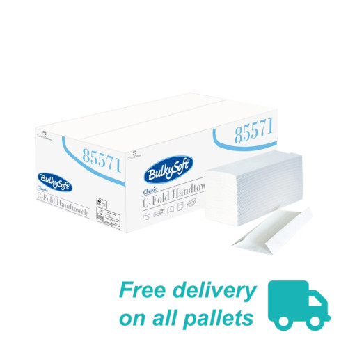 Hand Towel V-Fold White