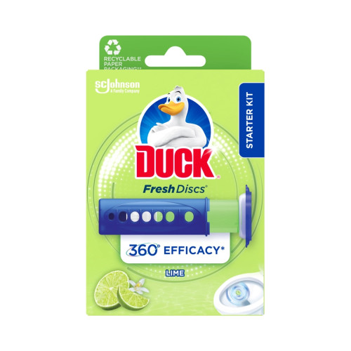 Toilet Duck Discs Lime Zest Starter Kit -Ea