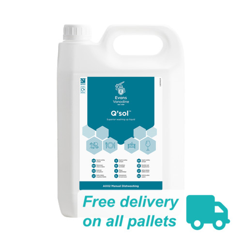 A002EEV2 - Washing UP Liquid - QSOL Pallet Logo