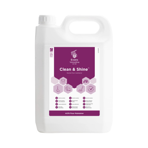 Evans Clean & Shine Neutral Floor Cleaner - 5L