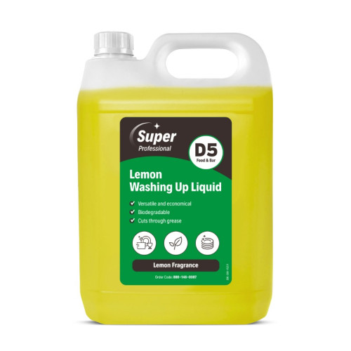 Mirius D5 Lemon Washing Up Liquid - 5L