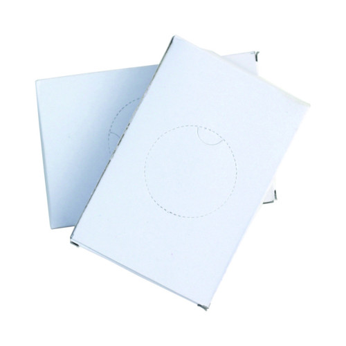 Sanitary refill bags in a card box with perforated hole