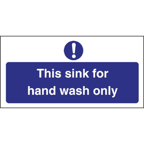 Handwash Only Sign