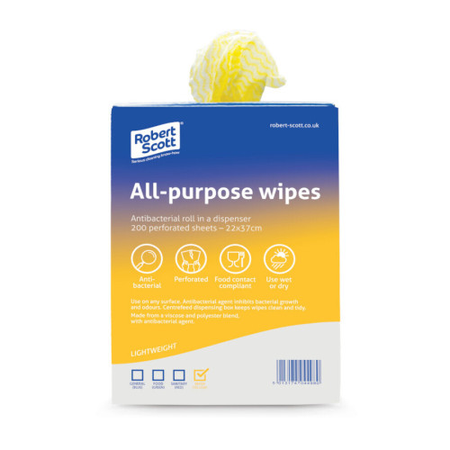 Robert Scott All-Purpose Wipes Yellow