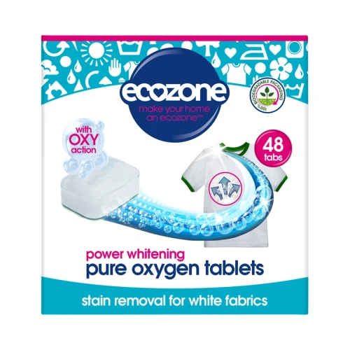Ecozone Power Whitening Pure Oxygen Tablets 48 Washes