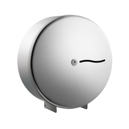 JDS Synergise Polished Stainless Steel 10" Mini Jumbo Toilet Roll Dispenser