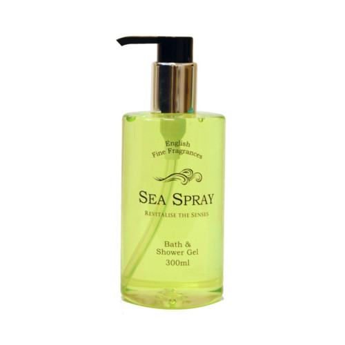 Bottle of Sea Spray shower gel with a pump top