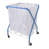  Folding Waste Cart with Translucent Vinyl Bag 