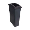 Recycling Wall Hugger Bin & Black Lid 90L