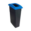 Recycling Wall Hugger Bin & Blue Lid 90L