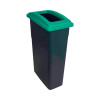 Recycling Wall Hugger Bin & Teal Lid 90L