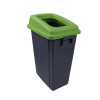 Recycling Dolly Bin & Lid - 60L - Mixed Recycling (Light Green)