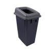 Recycling Dolly Bin & Lid - 60L - Food Tins & Drinks Cans (Grey)