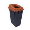 Recycling Dolly Bin & Lid - 60L - Plastic Packaging (Red)