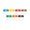 5cm Complete Set of Days of the Week Labels
