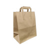 Paper Food Takeaway Food Carrier Bag 10x15.5x12" - 100
