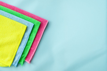 Colour coded microfibre cloths