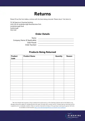 returns form thumbnail